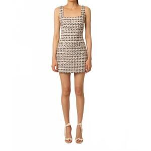 NEW GILNER FARRAR elowen dress in tweed with pearls